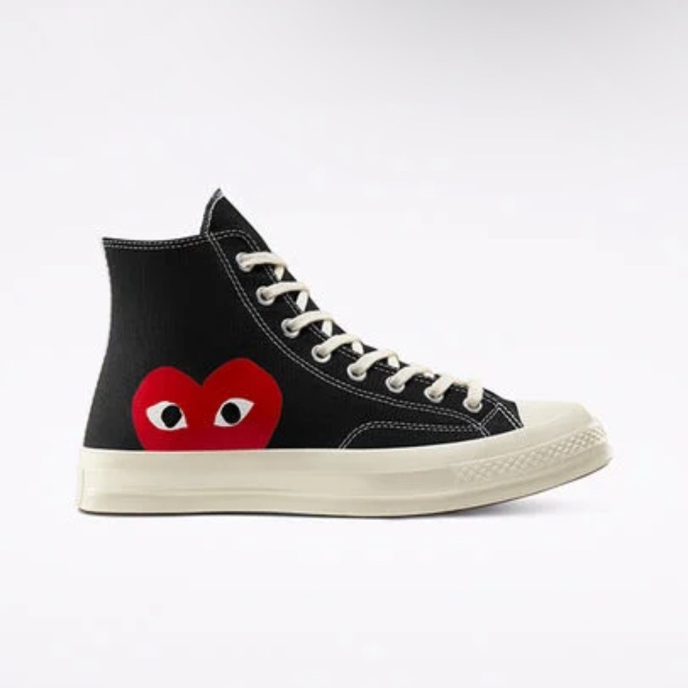 Converse X PLAY Comme des Garcons Chuck 70 Black High-Top Sneakers US 10